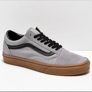 Vans Old School Grey, Black, and Gum Skate Shoes